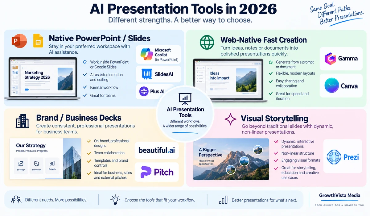 AI presentation tool landscape 2026