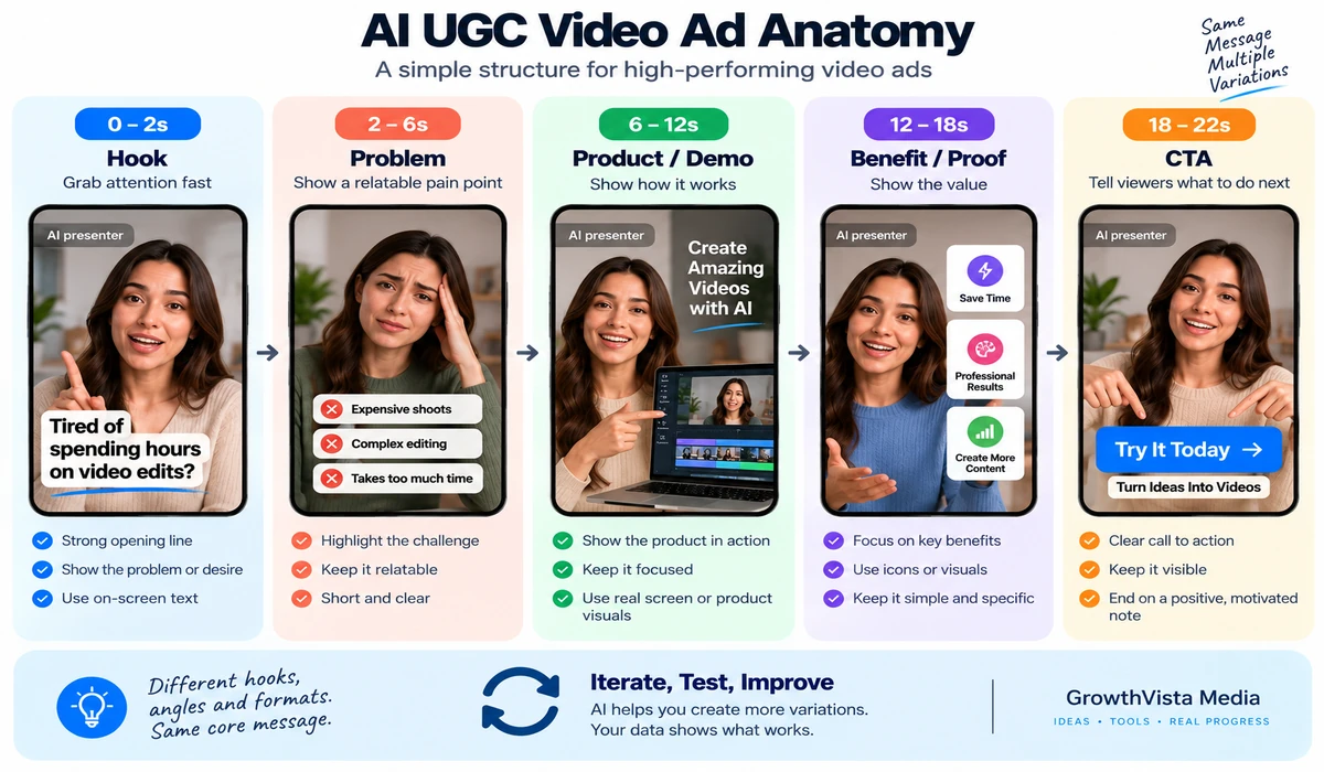 best AI video generators for marketing infographic