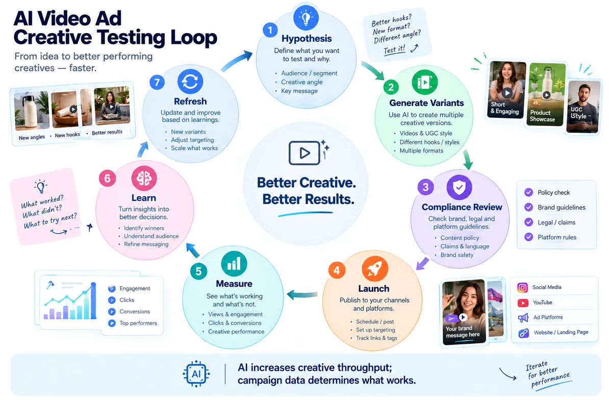 best AI video generators for marketing infographic