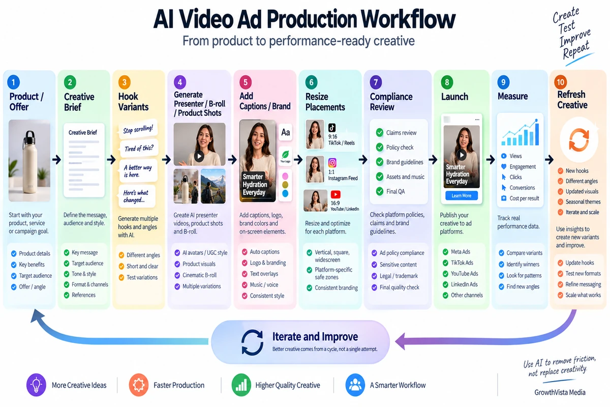 best AI video generators for marketing infographic