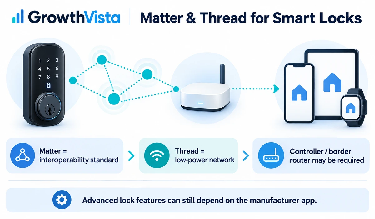 Matter and Thread smart lock connectivity explained