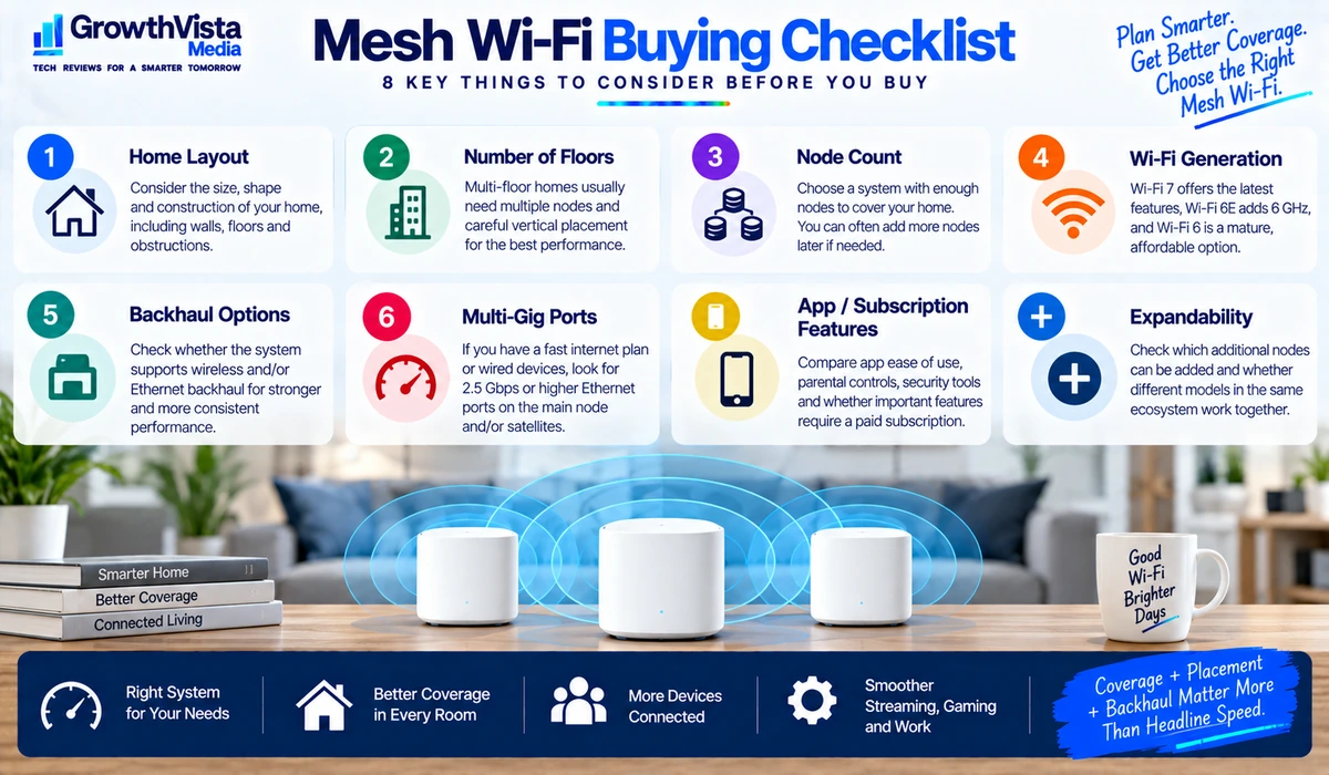 Mesh Wi-Fi buying checklist for whole-home coverage
