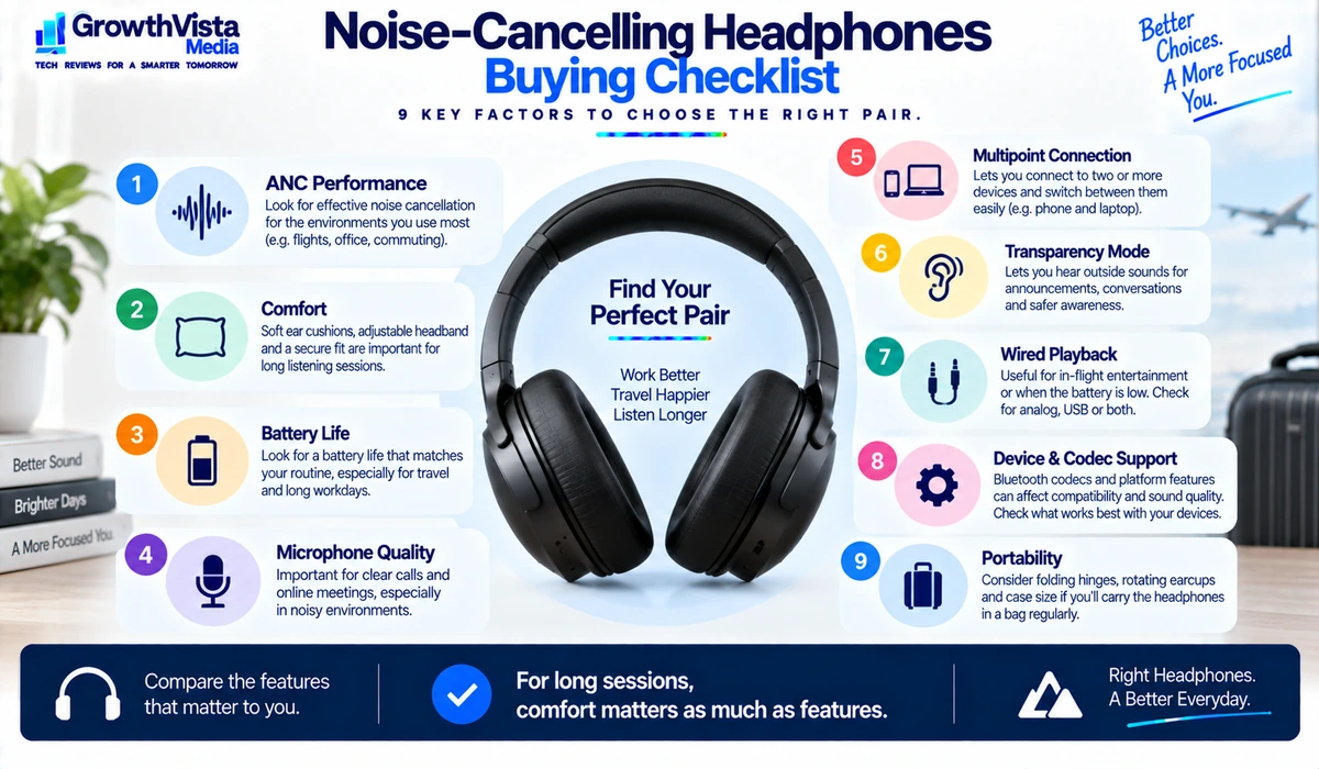 Noise-cancelling headphones buying checklist