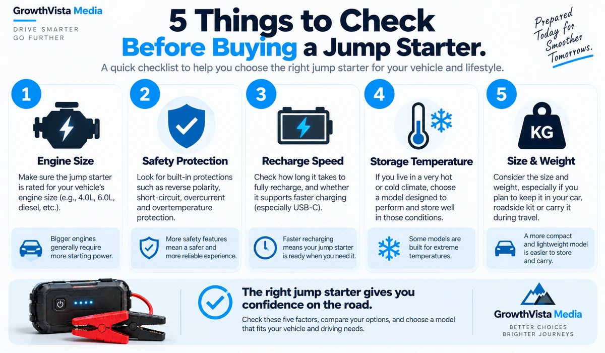 best portable jump starters buying checklist