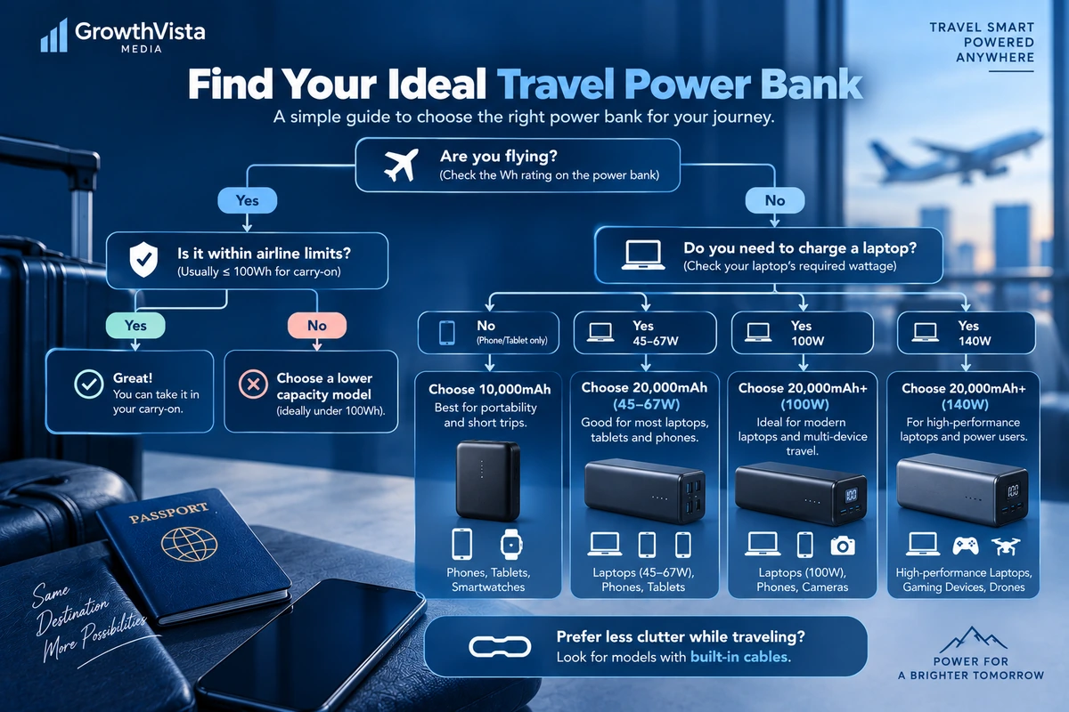 Travel power bank decision tree