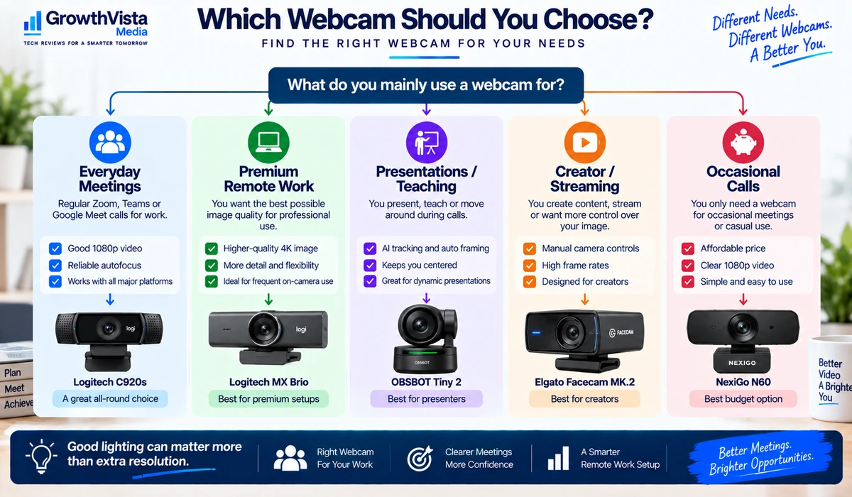 Webcam buying decision guide for different users
