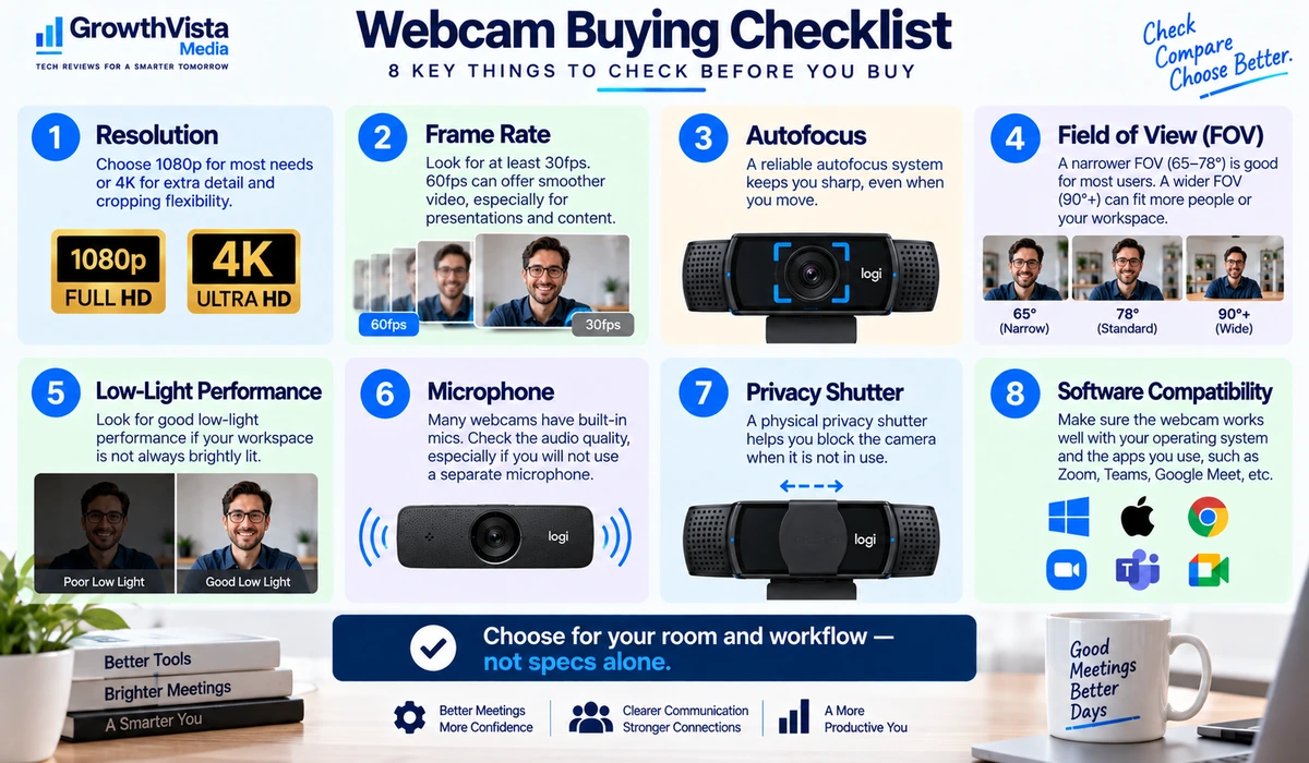 Webcam buying checklist for remote work