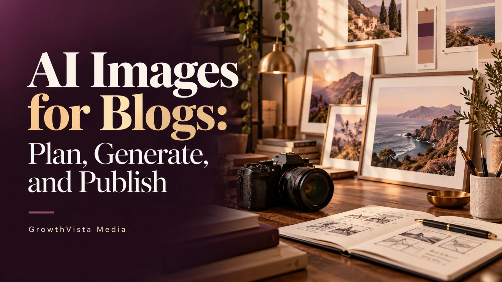 AI Images for Blogs: Plan, Generate, and Publish featured editorial cover