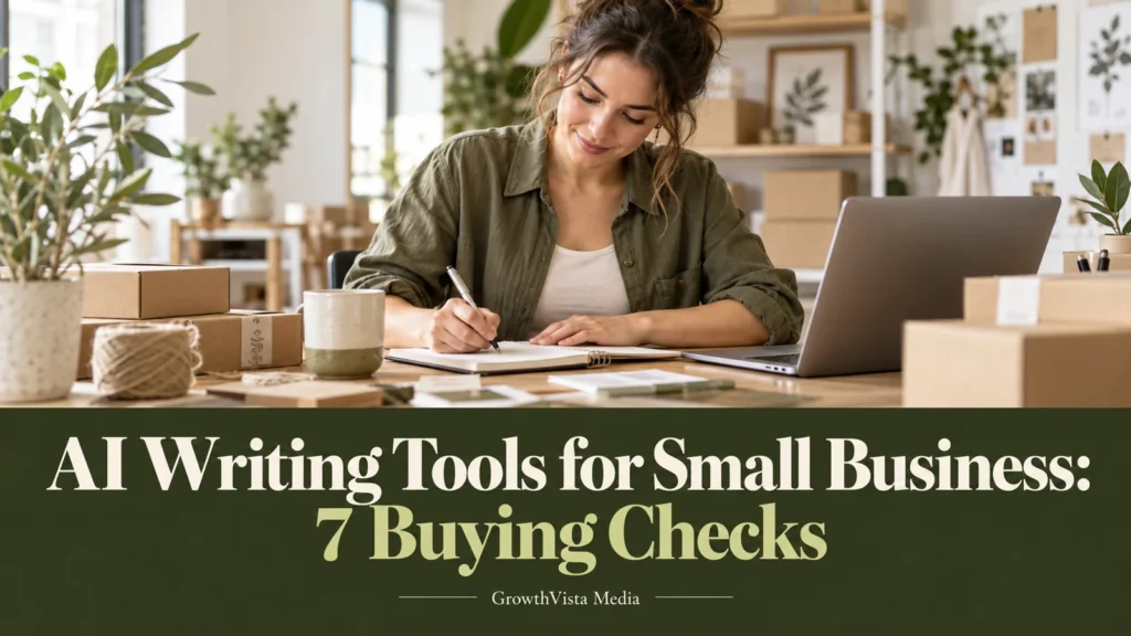AI Writing Tools for Small Business: 7 Buying Checks featured editorial cover