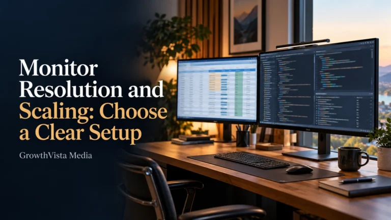 Monitor Resolution and Scaling: Choose a Clear Setup featured editorial cover