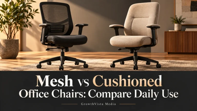 Mesh vs Cushioned Office Chairs: Compare Daily Use featured editorial cover