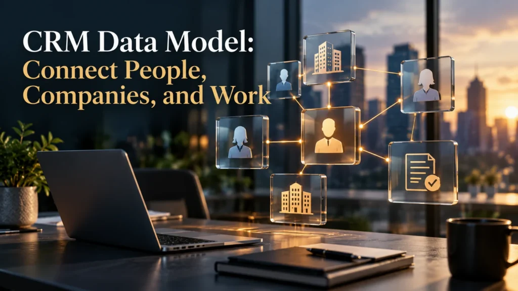 CRM Data Model: Connect People, Companies, and Work featured editorial cover