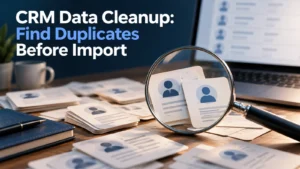 CRM Data Cleanup: Find Duplicates Before Import featured editorial cover